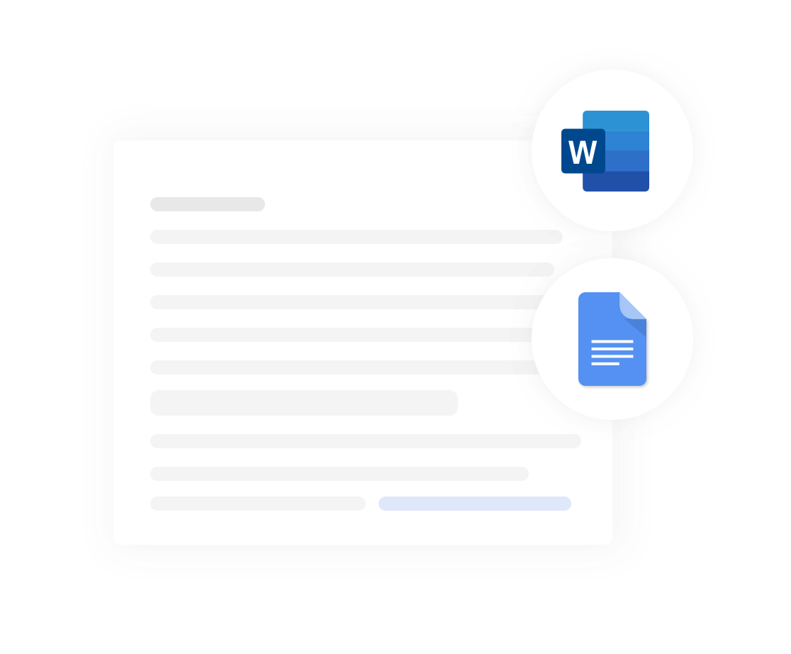 Concord software: Work the way you want: on Concord, Word, or Google Docs