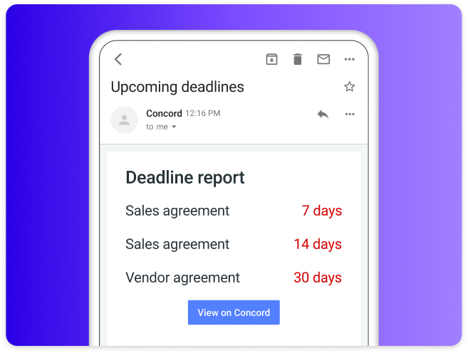 Concord is the Best Contract Management Software for Deadline Tracking in 2025